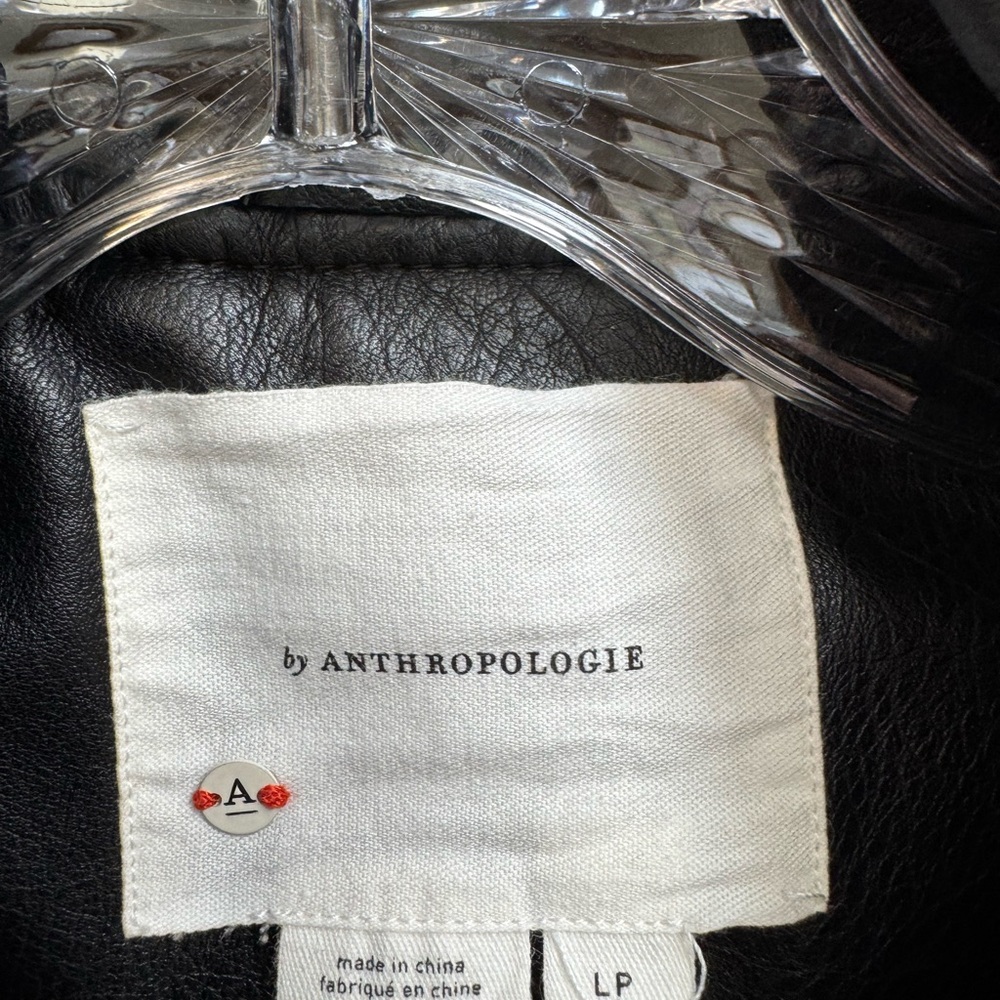 Women's Black Leather Jacket - Picture 2 of 5
